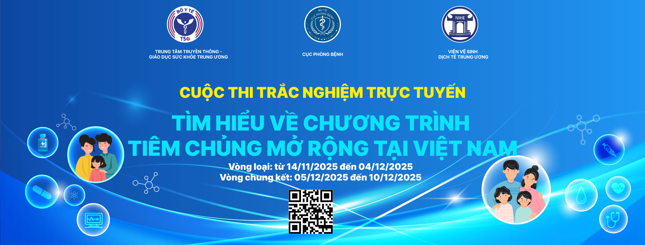 Cuộc thi trắc nghiệm trực tuyến Tìm hiểu về chương trình tiêm chủng mở rộng  tại Việt Nam
